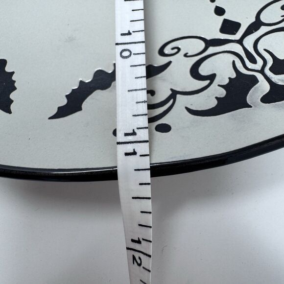 Spectrum Designz Haunted House Halloween Plates 11” Bat Spooky Set of 2 - Picture 12 of 12